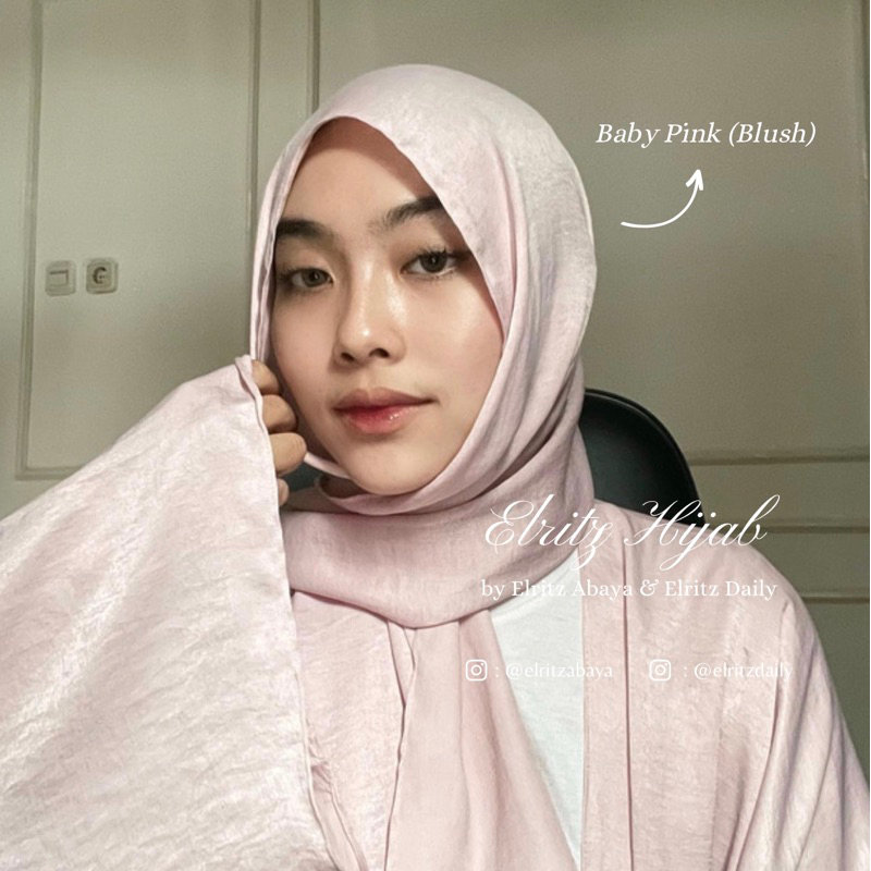 Jual Textured Silk Pashmina By Elritz Abaya Shopee Indonesia