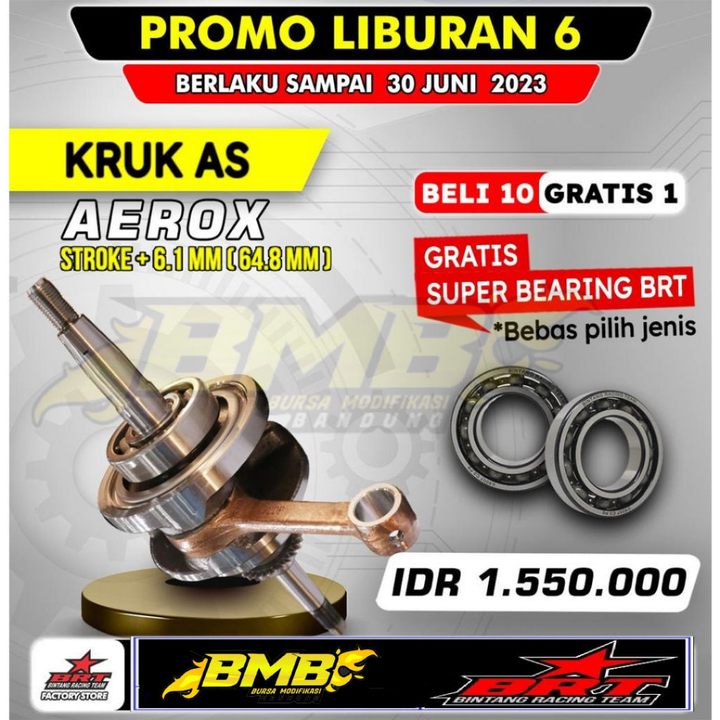 Jual Super Crankshaft Brt Kruk As Racing All New Nmax Aerox