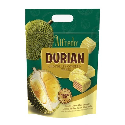 Jual Alfredo Durian Musang King Chocolate Wafer Coklat Durian Alfredo