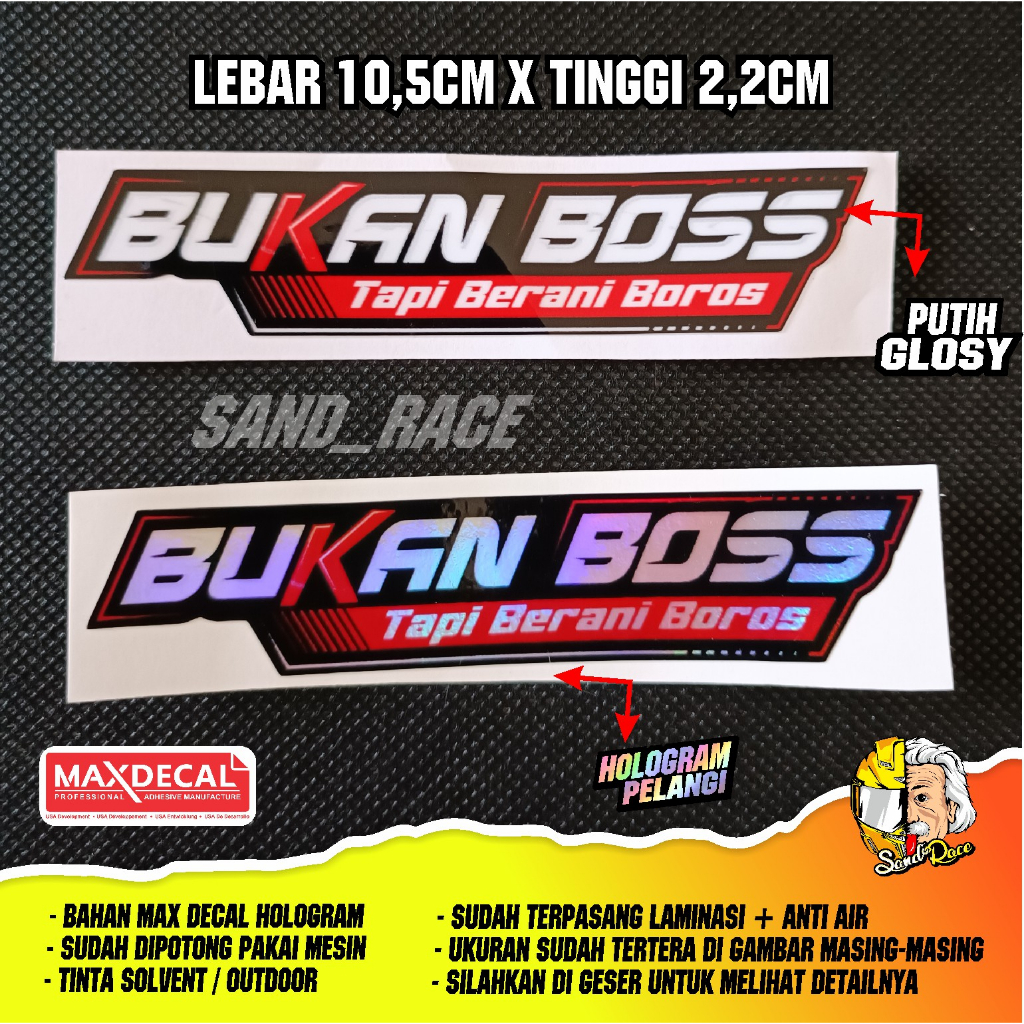 Jual Stiker Viral Gak Bahaya Ta Cutting Hologram Sticker Viral GAK