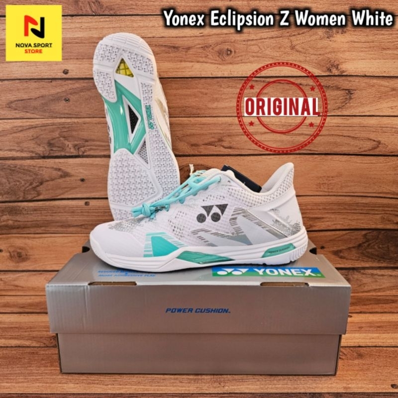 Jual Yonex Sepatu Badminton Eclipsion Z Women White Shopee Indonesia