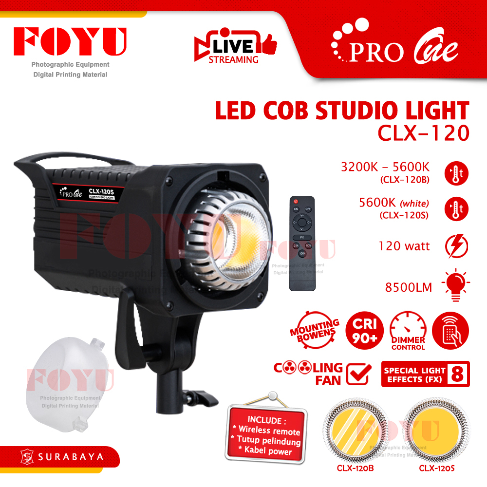 Jual LED COB Lampu Foto Video Live Studio Light Lighting Continuous