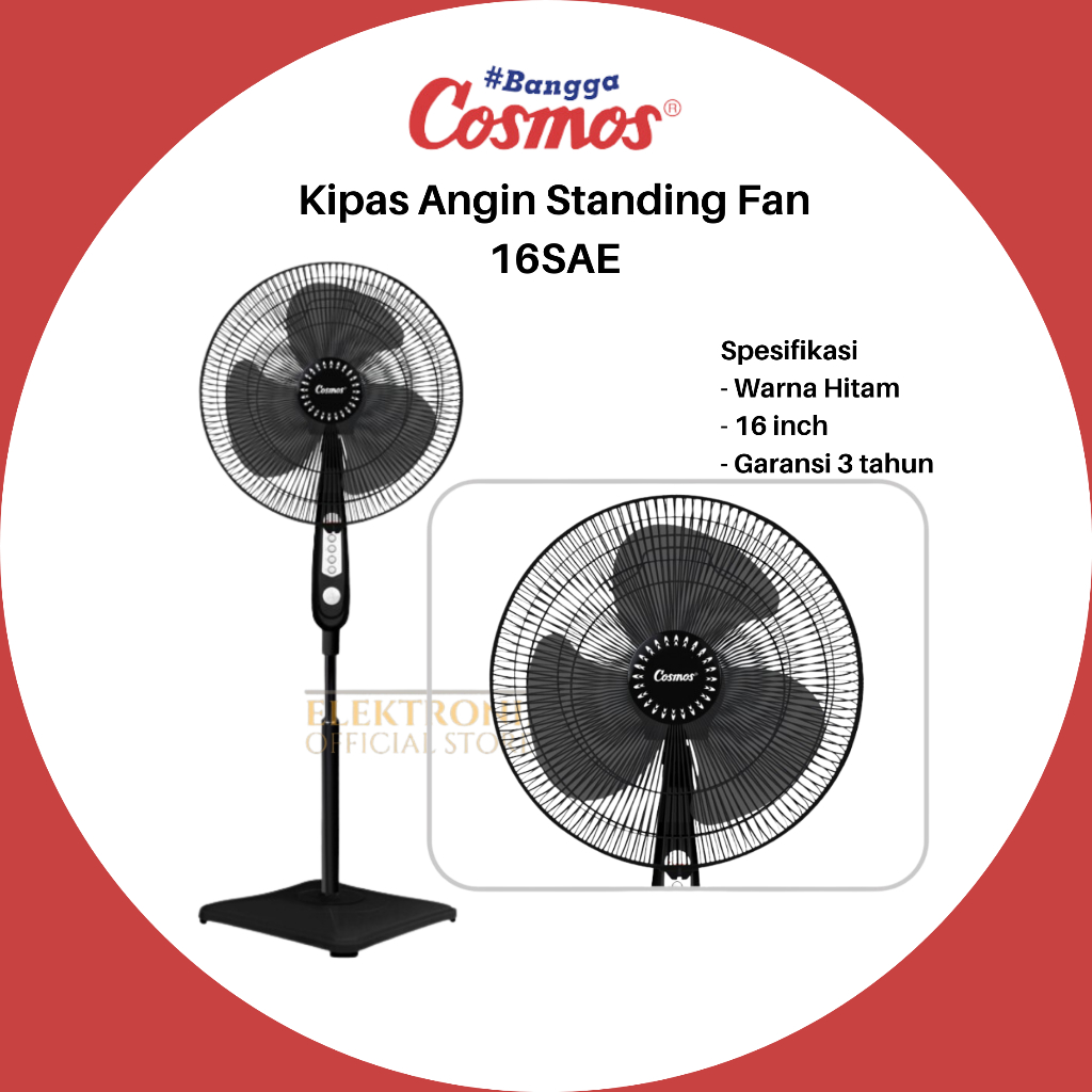 Jual KIPAS ANGIN COSMOS 16SAE Stand Fan 16Inch 16SAE 16 SAE 16 SAE