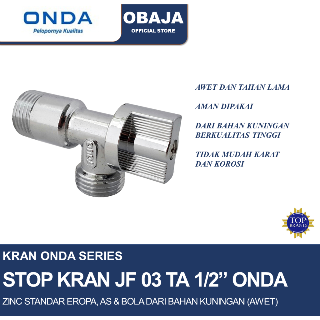 Jual Onda Stop Kran JF 03 TA Onda Kran SHOWER WC CLOSET JF 03 TA ANGLE