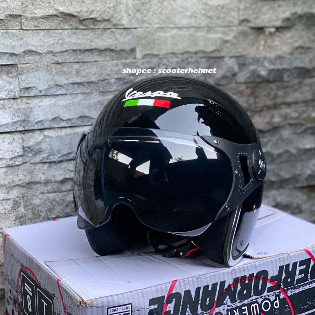 Jual Helm Vespa List Chrome Shopee Indonesia