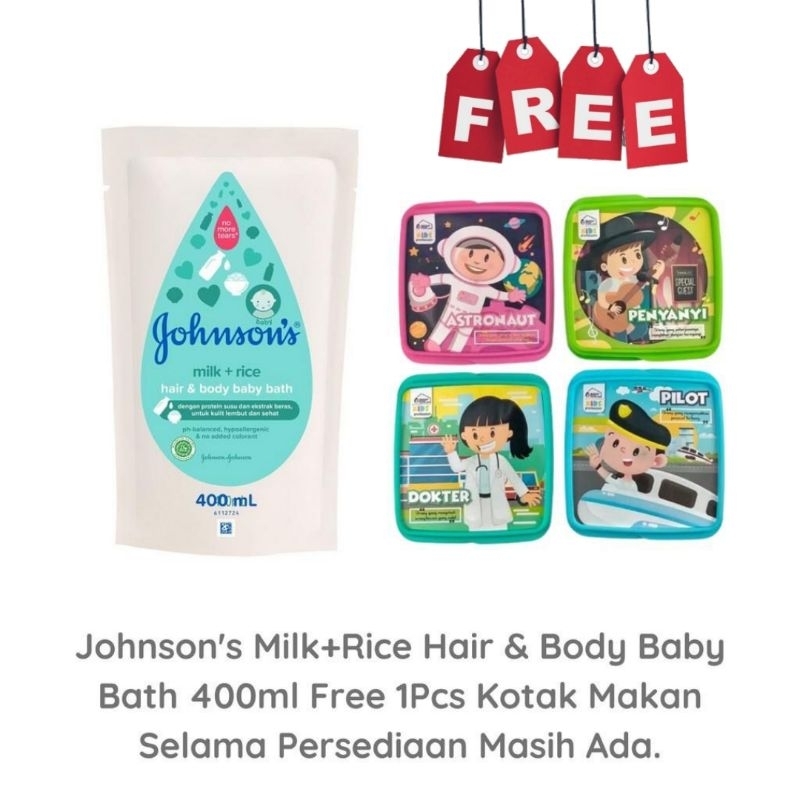 Jual PROMO Johnson S Johnson Baby Bath Milk Rice 400mL Johnson