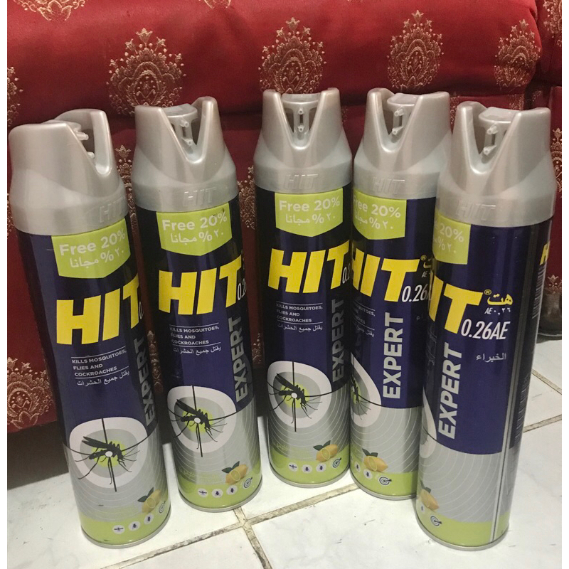 Jual Hit Aerosol Spray Basmi Kecoa Nyamuk One Push Ooml Ml Ml