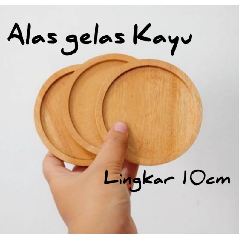 Jual Tatakan Gelas Kayu Alas Gelas Kayu Wooden Coaster Kayu Alas