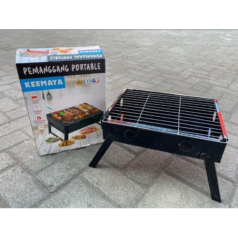 Jual Besar ALAT PANGGANG BARBEQUE GRILL PEMANGGANG KOTAK PORTABLE