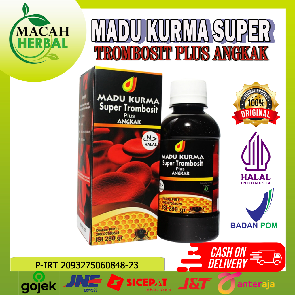 Jual Macah Herbal Madu Kurma Super Trombosit Madu Kurma St Super