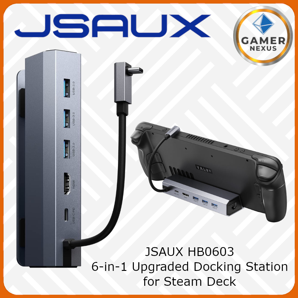 Jual JSAUX HB0603 6 In 1 Upgraded Docking Station For Steam Deck