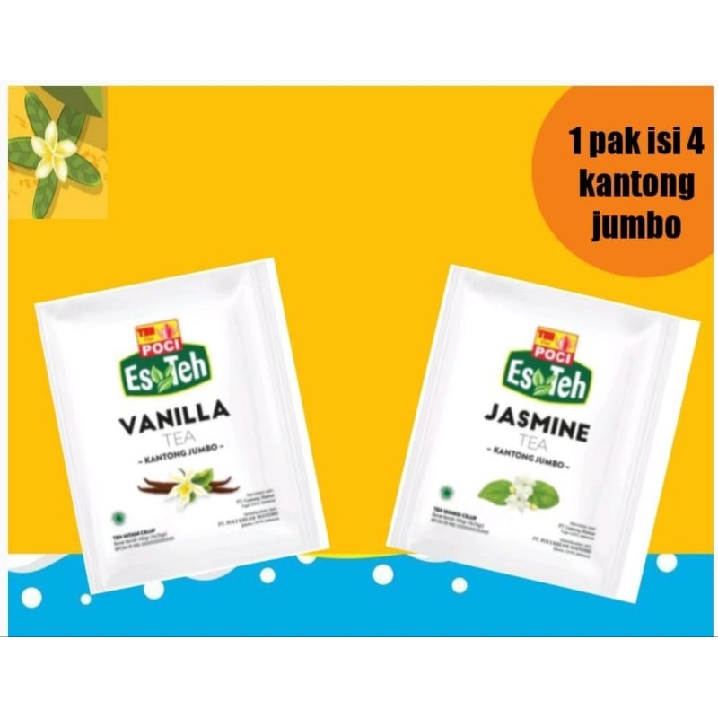 Jual Teh Poci Kantong Jumbo Jasmine Dan Vanilla Shopee Indonesia