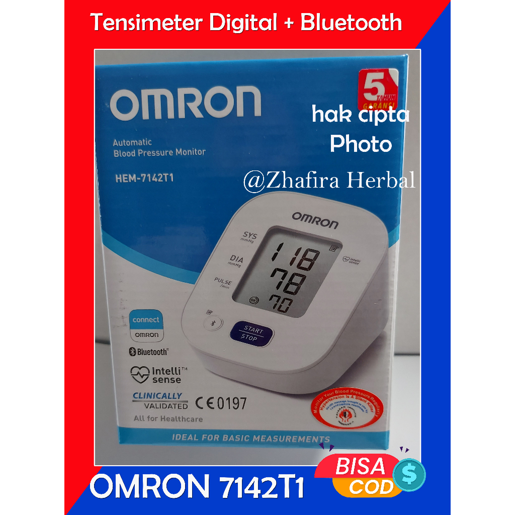 Jual Omron HEM 7142T1 Digital Bluetooth Teknologi Tensi Digital Omron