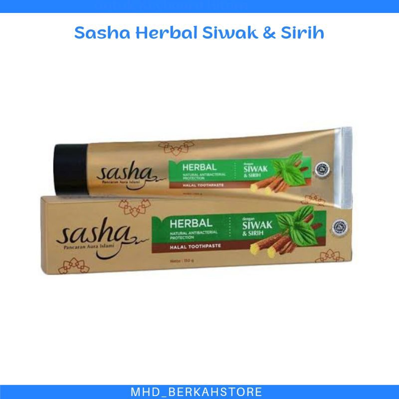 Jual Gr Herbal Siwak Dan Sirih Pasta Gigi Sasha Toothpaste Siwak