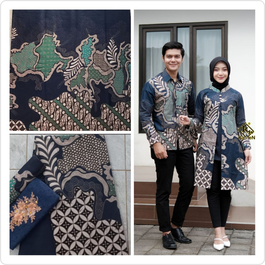 Jual Kain Batik Printing Motif Pekalongan Tradisional Mendung Kain