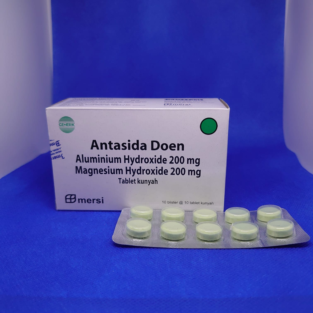 Jual Antasida Doen Mersi Tablet Kunyah Obat Sakit Maag Strip