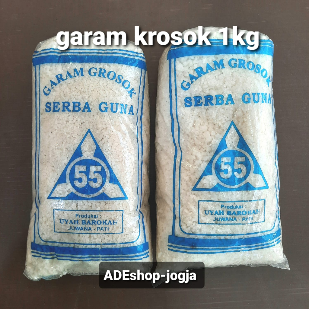 Jual Garam Krosok Kasar 1kg Nacl Kristal Ikan Garem Shopee Indonesia