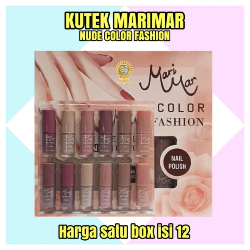 Jual Kutek Marimar Nude Color Fashion Isi 12 Harga Box Shopee Indonesia