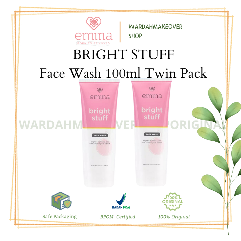 Jual Emina Bright Stuff Face Wash 100 ML Twin Pack Paket Perawatan