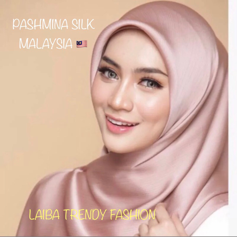 Jual Pashmina Silk Malaysia Luxury Hijab Pashmina Shopee Indonesia