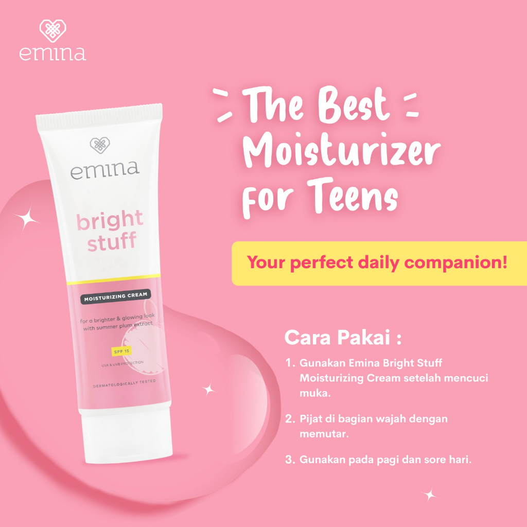 Jual Emina Bright Stuff Moisturizing Cream 20 ML Pelembab Wajah Cerah