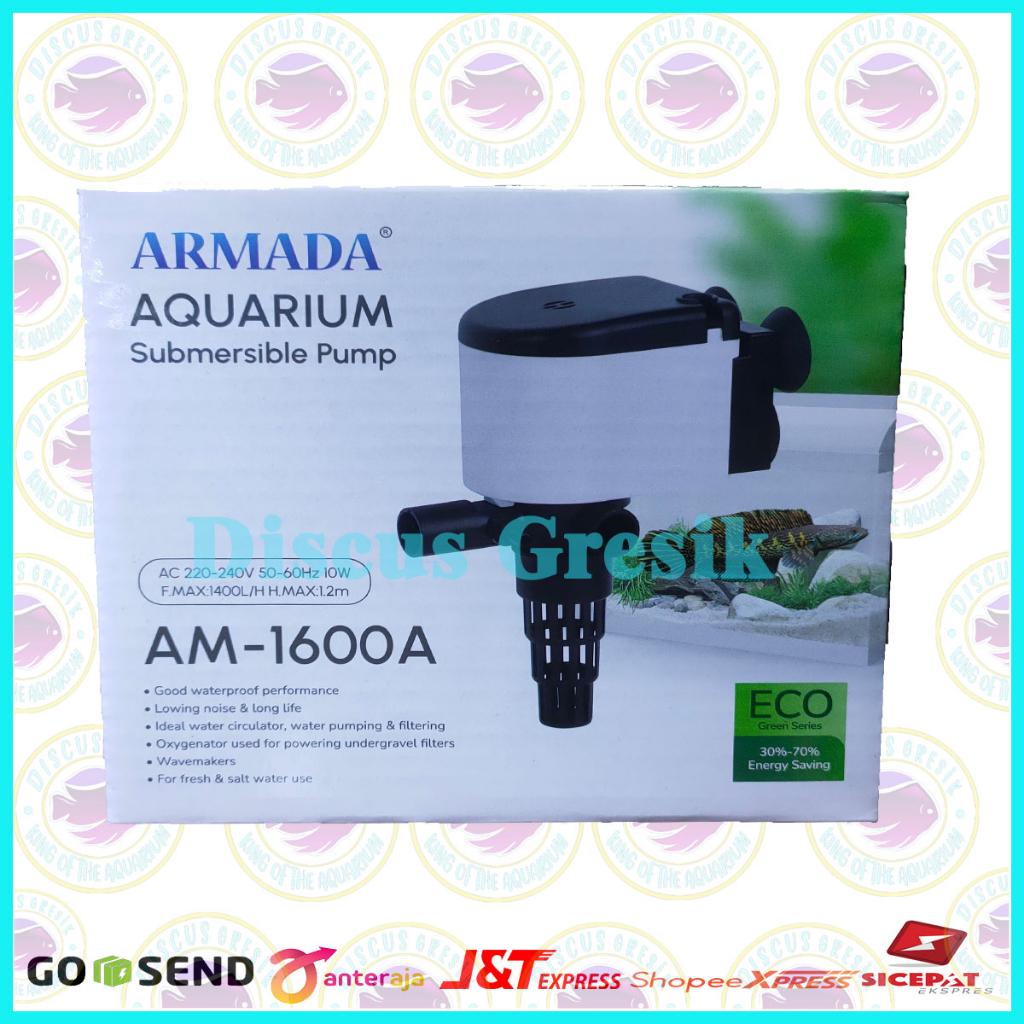 Jual Pompa Air Armada AM 1600 Pompa Celup Water Pump Akuarium