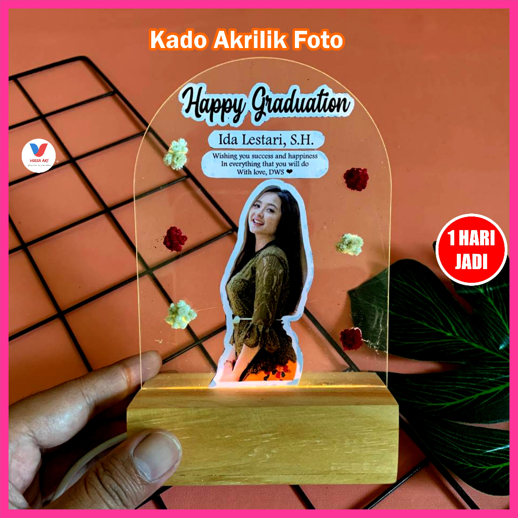 Jual Kado Ultah Untuk Pacar Akrilik Lampu Led Custom Cowok Cewek Yang