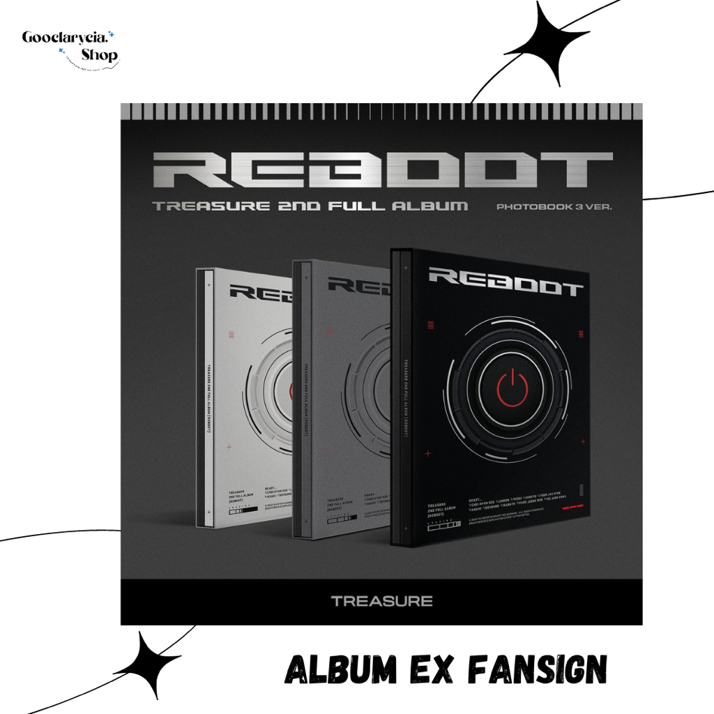 Jual TREASURE 2ND FULL ALBUM REBOOT PHOTOBOOK Ver Ex FANSIGN