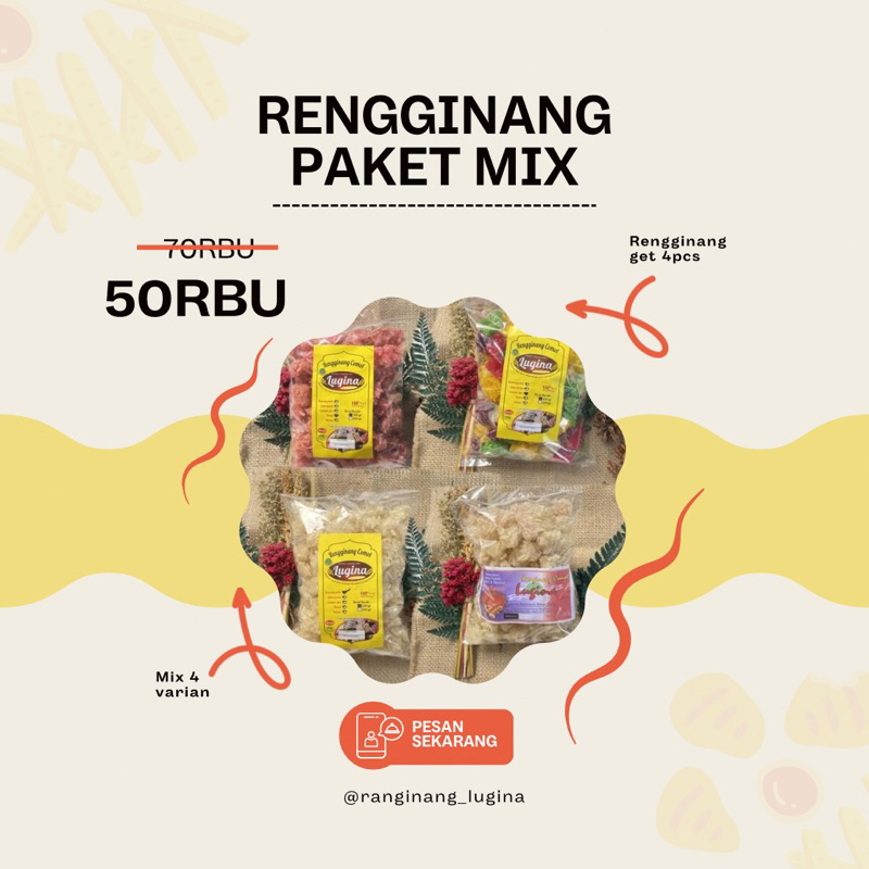 Jual Paket Rengginang Mix Kg Pcs Campur Rasa Shopee Indonesia