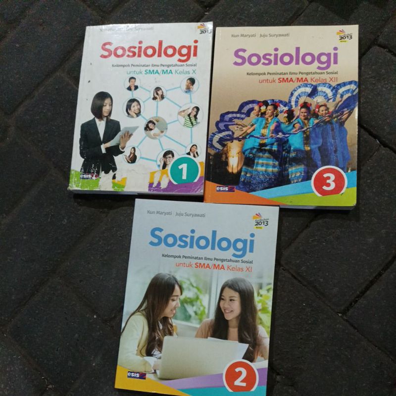 Jual Buku Sosiologi Erlangga Esis Kelas 1 2 3 Bekas Original Shopee