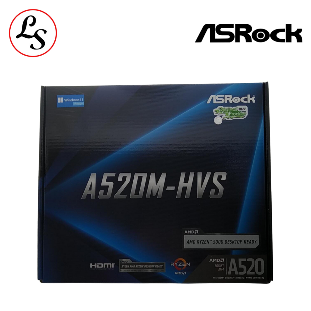 Jual ASROCK MOTHERBOARD A520M HVS AM4 A520 DDR4 USB 3 2 SATA3