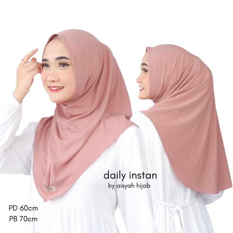 Jual Bergo Daily Premium Hamidah Non Pet Hijab Instan Jersey Hijab