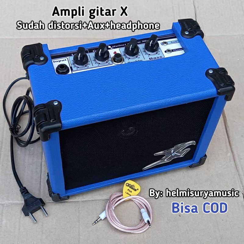 Jual Ampli Gitar Ampli Gitar X Inch Sudah Distorsi Aux Headphone