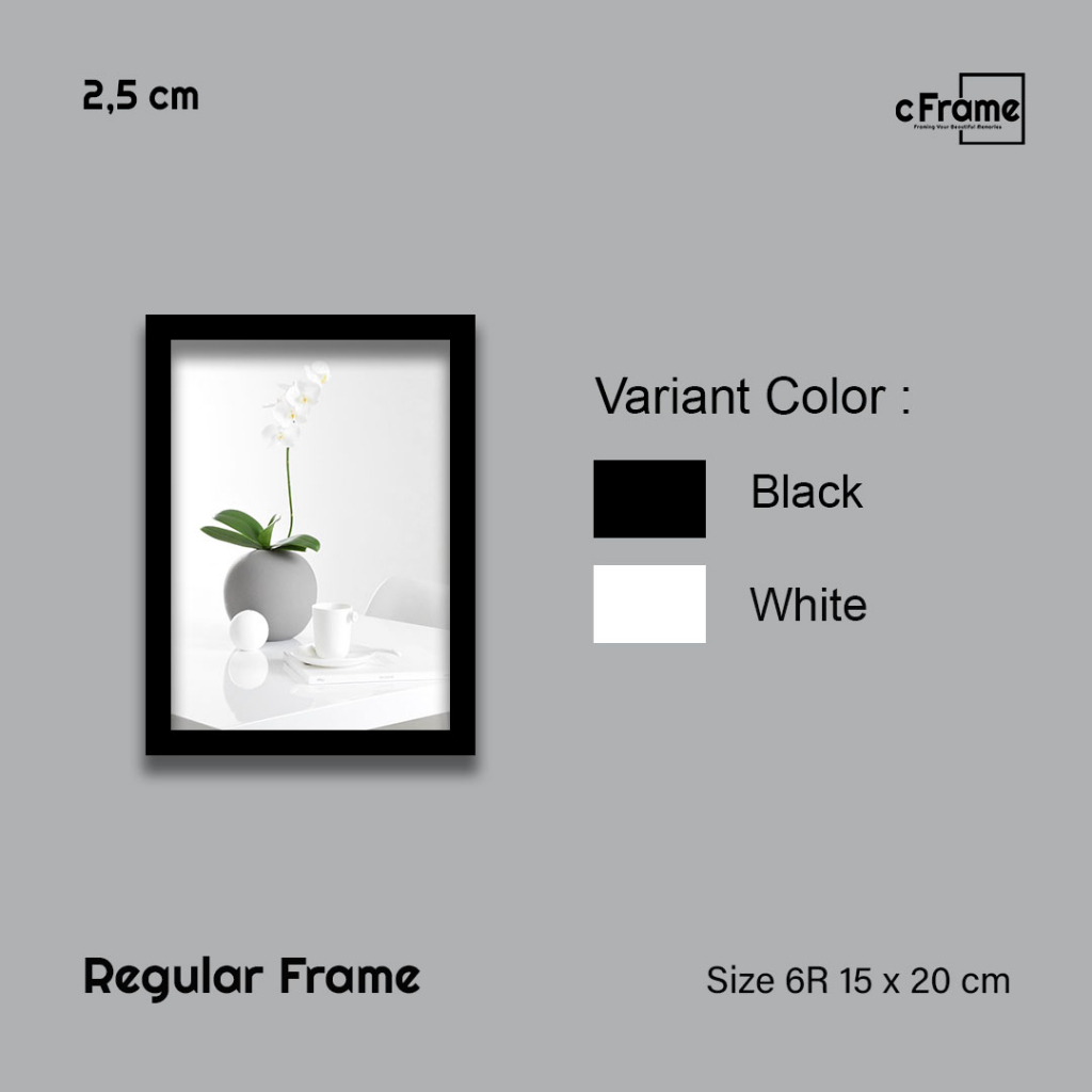 Jual Bingkai Foto Aesthetic Fiber Minimalis 2 5 Cm 6R 15 X 20 Cm CFrame