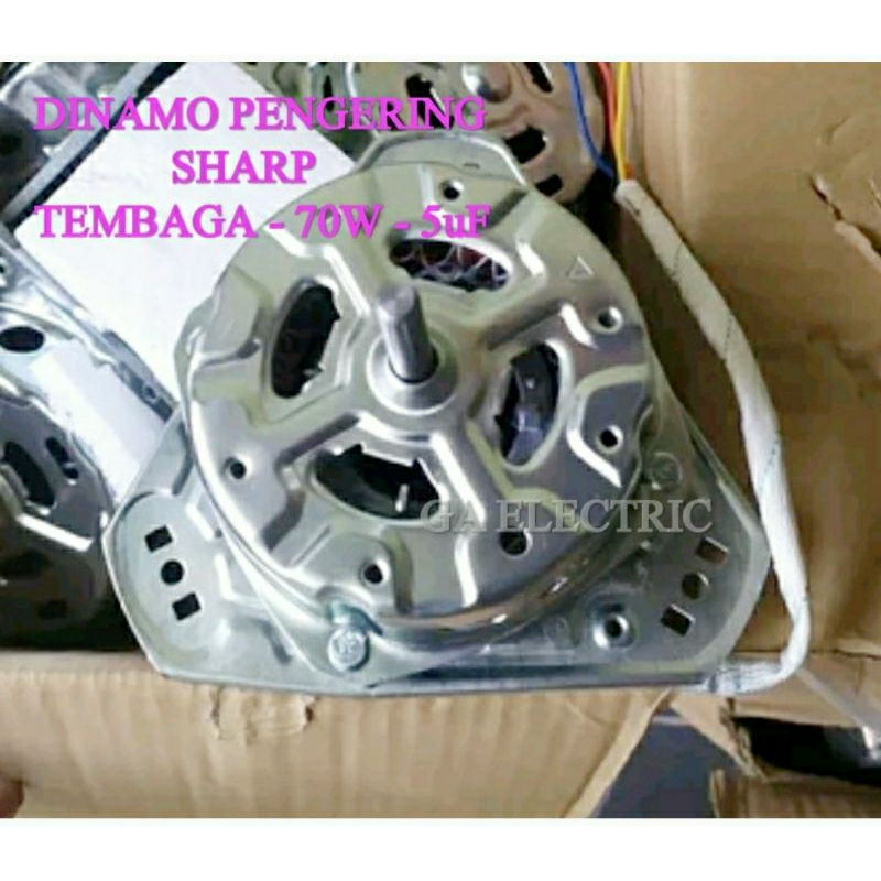 Jual DINAMO PENGERING MESIN CUCI SHARP 2 TABUNG 70W 10MM SMC Shopee