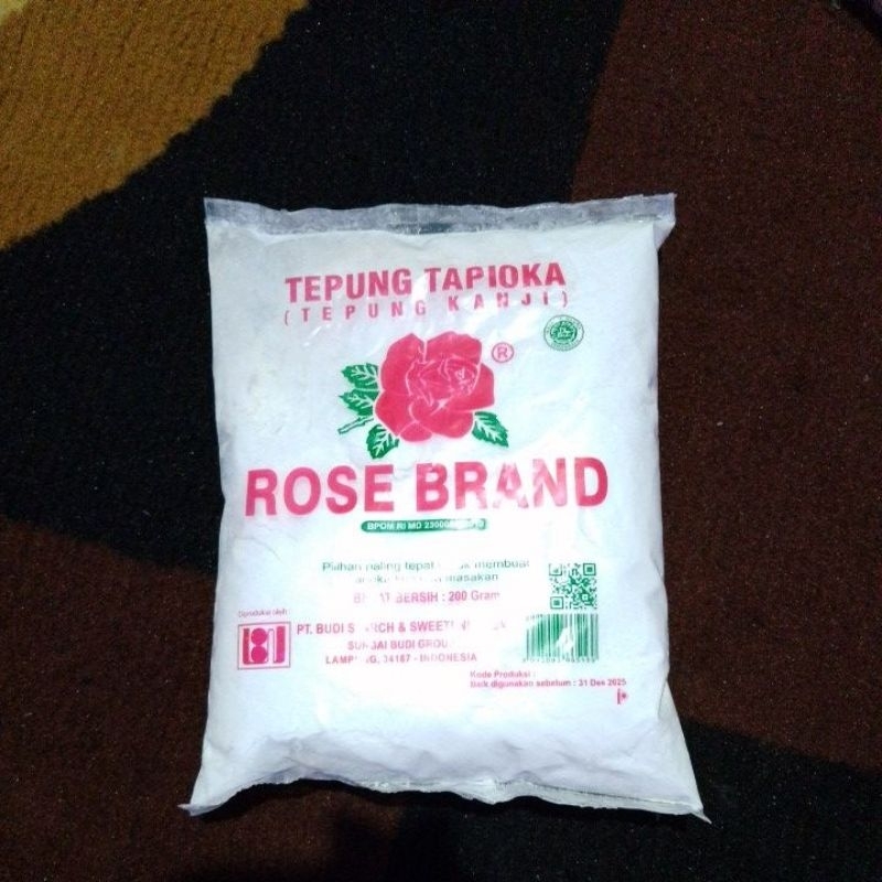 Jual Tepung Tapioka Tepung Kanji Rose Brand Kemasan 200 Gr Shopee