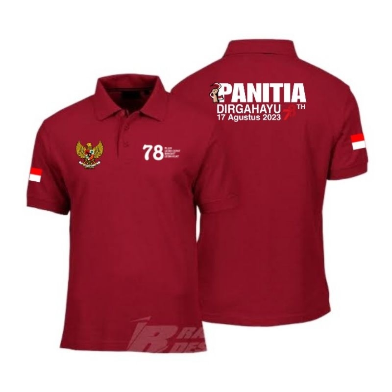 Jual Poloshirt Panitia Hut Ri Ke Indonesia Merdeka Shopee Indonesia