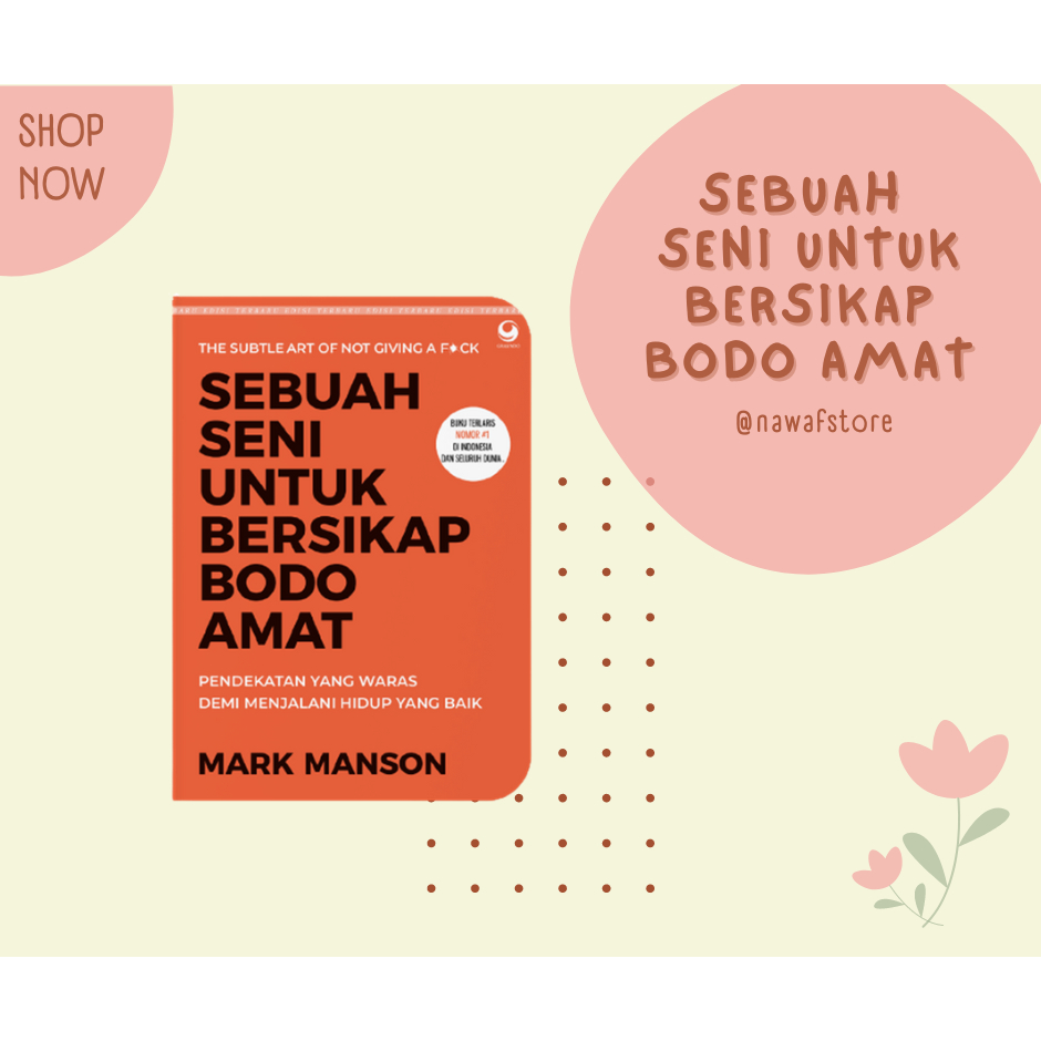 Jual Sebuah Seni Untuk Bersikap Bodo Amat Original New Shopee Indonesia