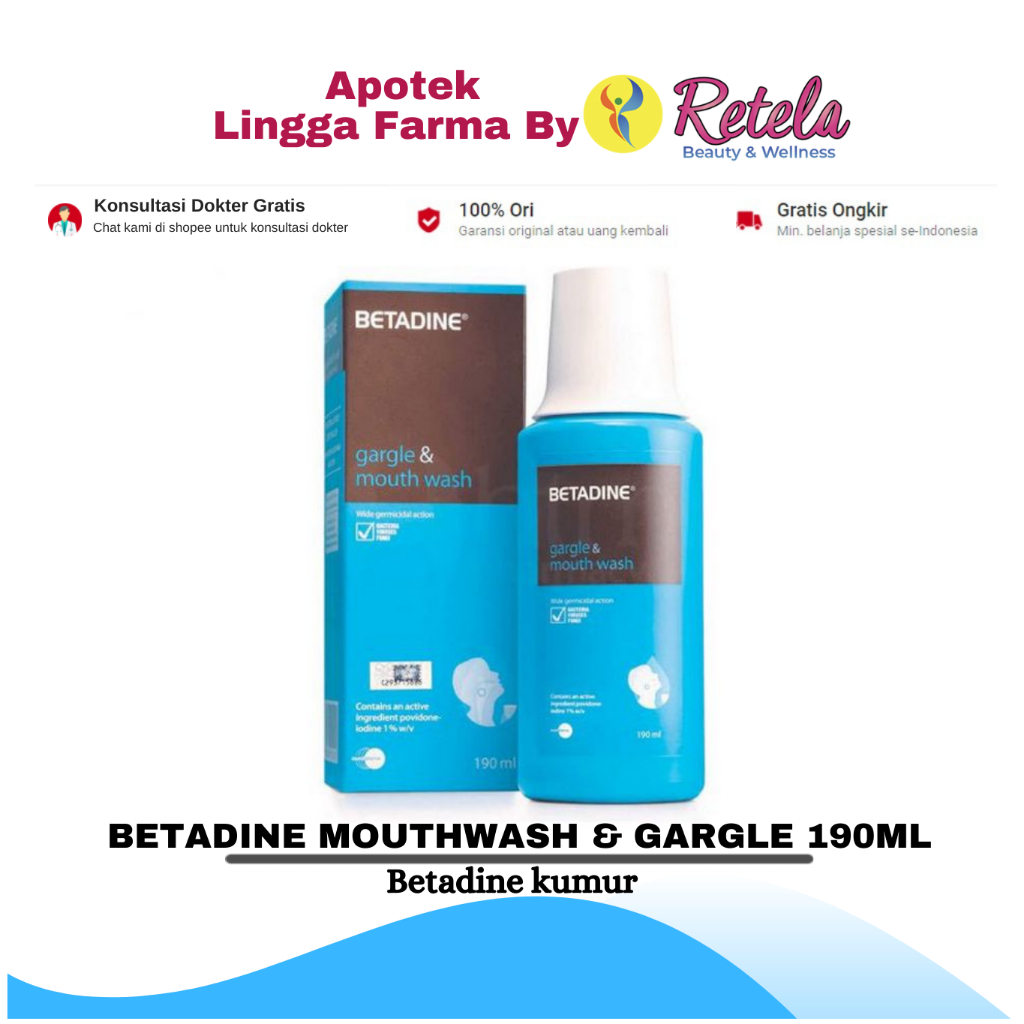 Jual Betadine Mouthwash Gargle Ml Shopee Indonesia