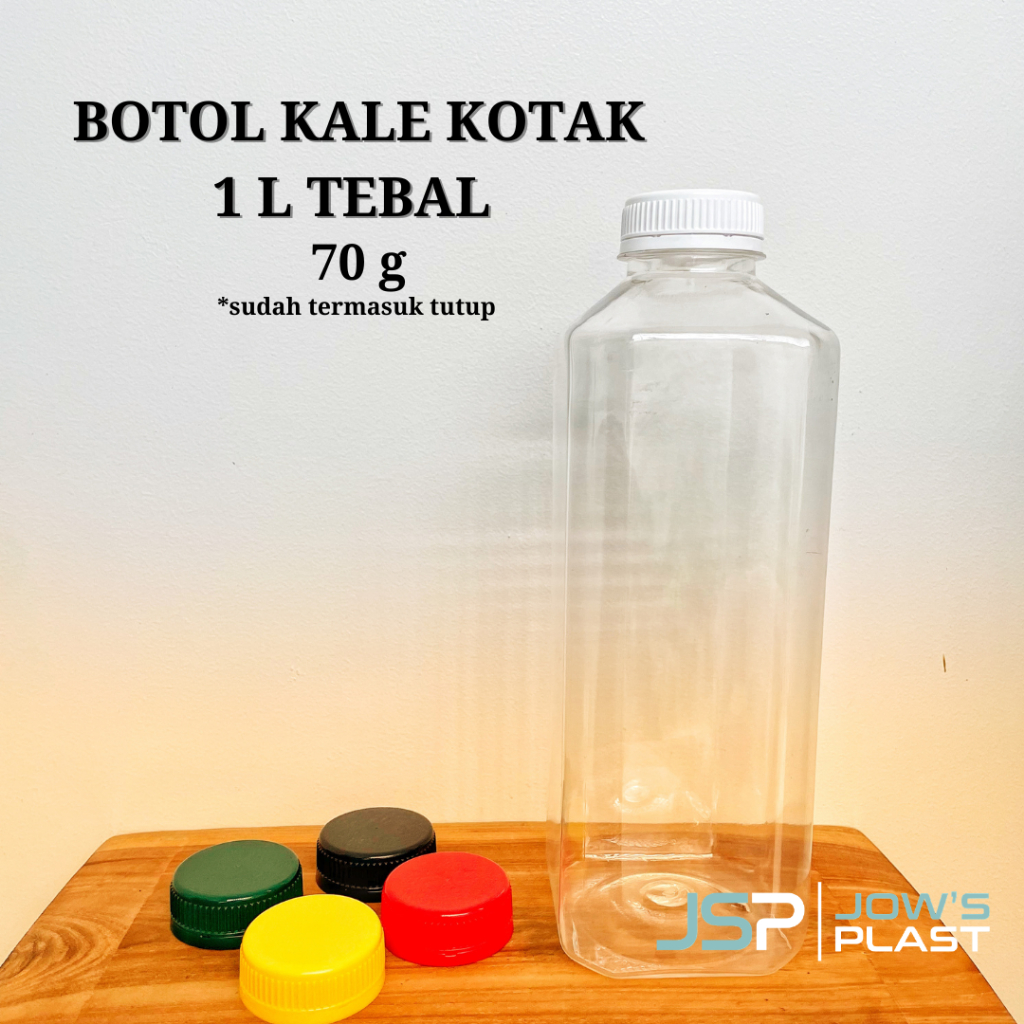 Jual Botol Plastik Kale L Kotak Super Tebal Shopee Indonesia