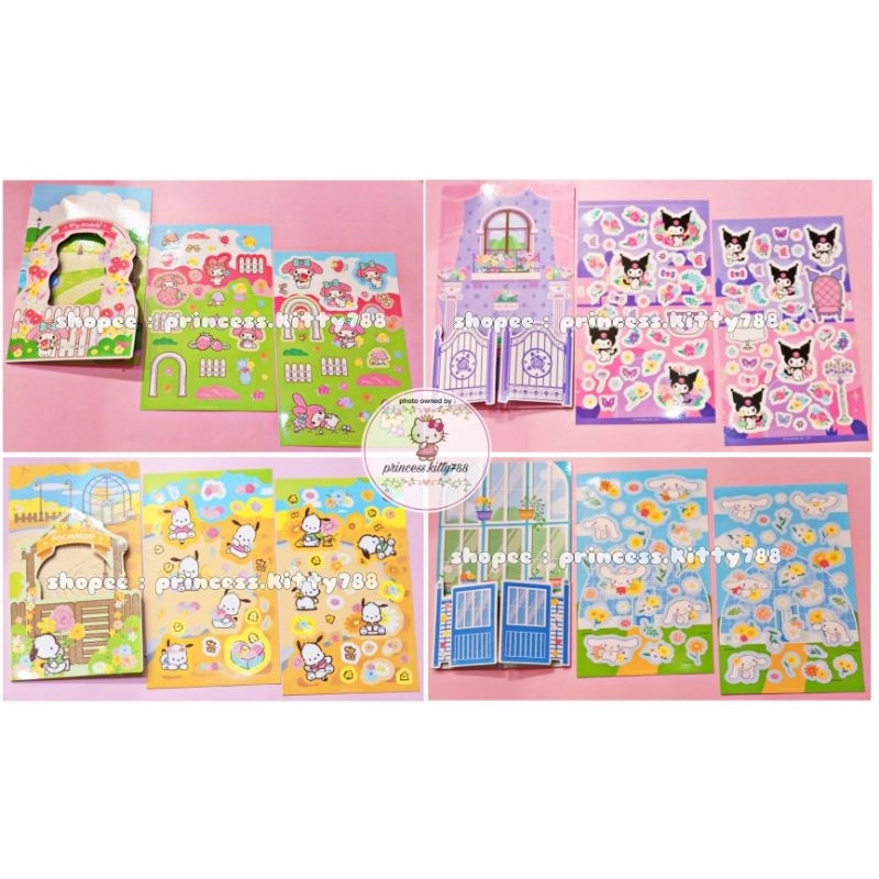 Jual STIKER DIY KARAKTER SANRIO CINNAMOROLL KUROMI MELODY POCHACCO