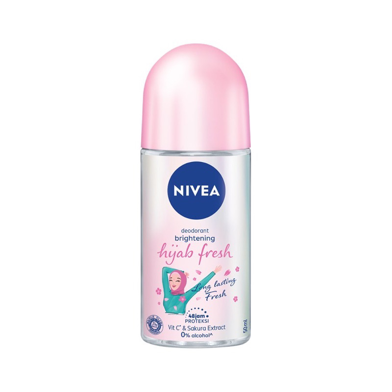 Jual NIVEA Deodorant Whitening Hijab Fresh Roll On 50ml Shopee Indonesia