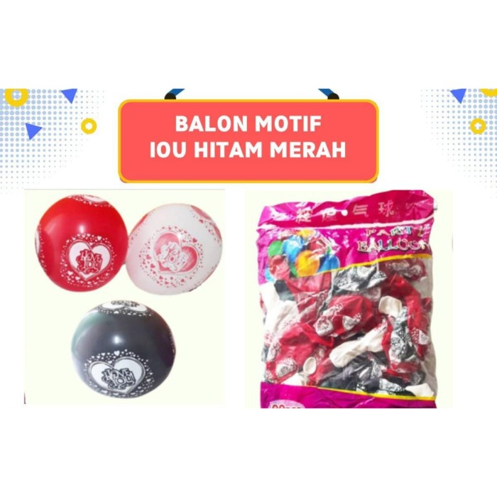 Jual Balon Latex Hut RI Balon Dirgahayu 17 Agustus Latex Merah