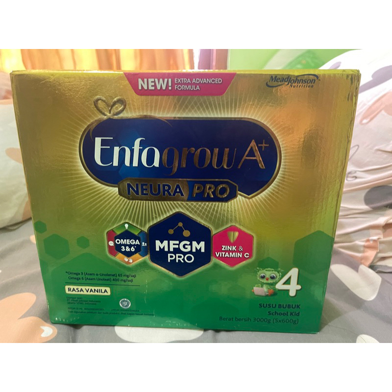 Jual Susu Enfagrow ENFA GROW A 4 Rasa Vanilla NEURAPRO 3000 Gram 3000