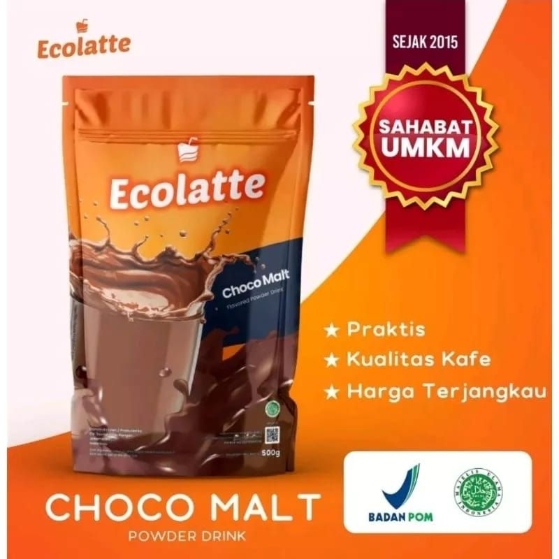 Jual Ecolatte Choco Malt Gr Powder Drink Bubuk Minuman Enak Rasa