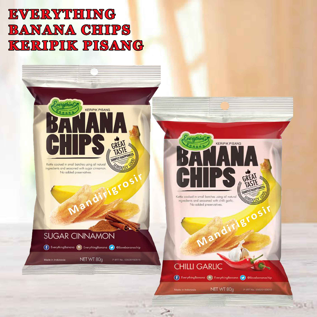 Jual Banana Chips Keripik Pisang Keripik Renyah 80gr Shopee