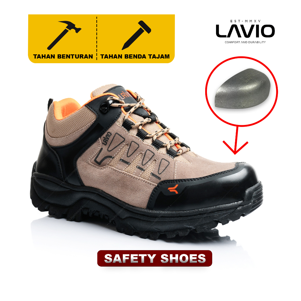 Jual Sepatu Safety Pria Ujung Besi Lavio Elektra Shopee Indonesia