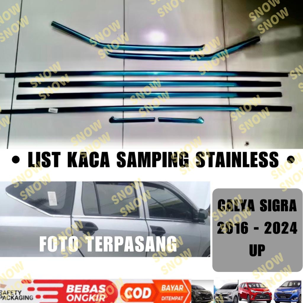 Jual List Kaca Samping Calya Sigra 2016 2022 2023 2024 2025 2026 Rear