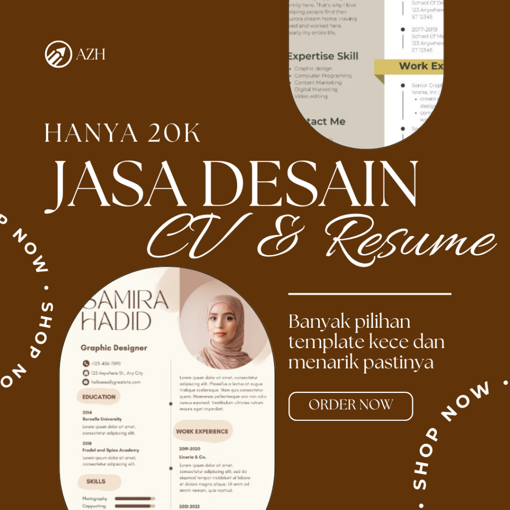 Jual Desain Cv Dan Resume Berkas Lamaran Kerja Shopee Indonesia