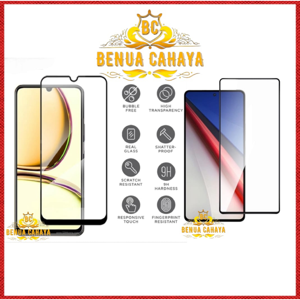 Jual TEMPERED GLASS VIVO Y91 Y91C Y1S Y93 Y95 FULL LEM FULL